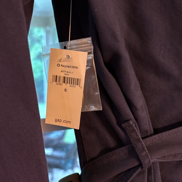 GAP Women's Deep Blue Trench Coat - Picture 6 of 8